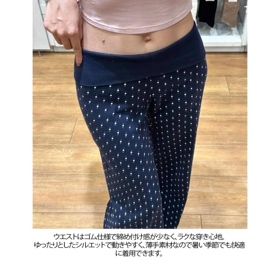 夏 レディース ドット柄 フレアパンツ ワイドパンツ 脚長 ゆったり カジュアル ハイウエスト 韓国ファッション ロングパンツ 美脚 水玉柄 フレアパ |  | 08