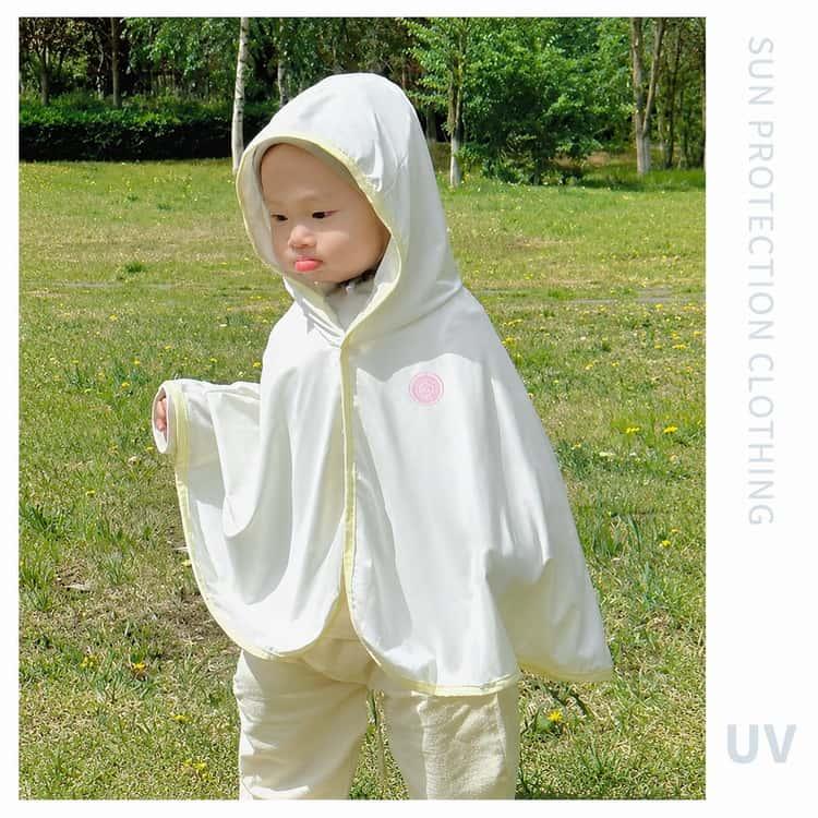 可愛い UV対策 ひんやり ポンチョ 紫外線98％カット フード付きケープ 日焼け対策 ベビー ベビーケープ 赤ちゃん 日よけ ベビー服 UPF50 |  | 05