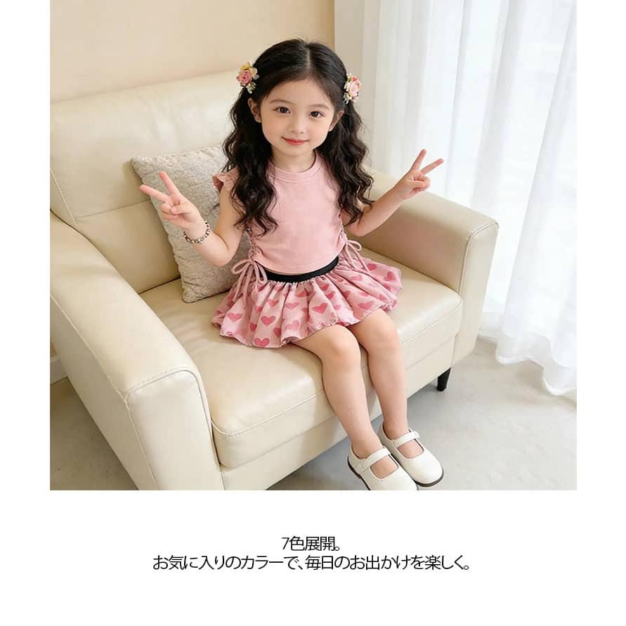 おしゃれ かわいい 女の子 スカート 100 セットアップ 2点セット キッズ 韓国風 花柄 フリル 子供服 半袖 ミニスカート ベビー 子供服 子供 |  | 14