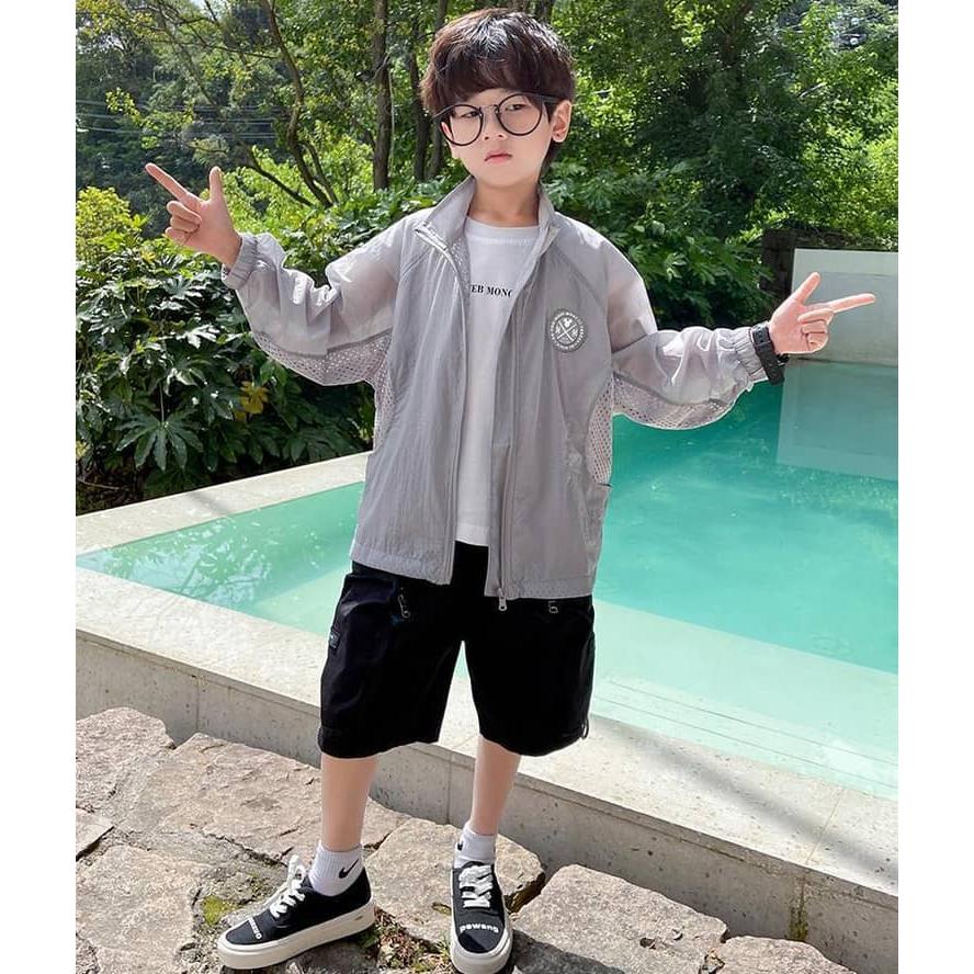 パーカー UVカットパーカー 日焼け止め 冷感 涼しい フードなし 子供 男の子 ジップアップ キッズ 紫外線対策 ラッシュガード 吸汗 速乾 冷房対 |  | 13
