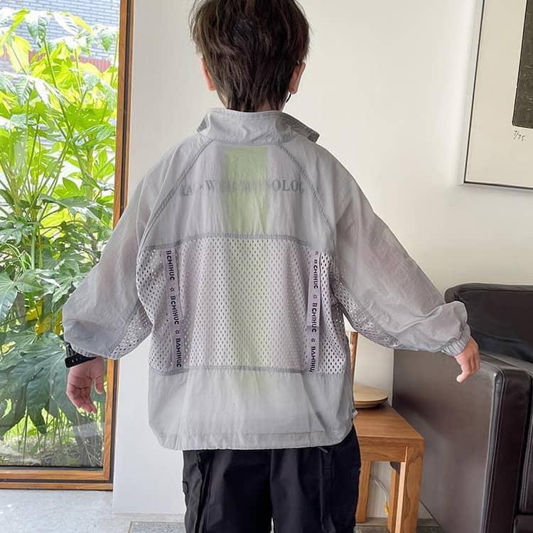 パーカー UVカットパーカー 日焼け止め 冷感 涼しい フードなし 子供 男の子 ジップアップ キッズ 紫外線対策 ラッシュガード 吸汗 速乾 冷房対 |  | 04