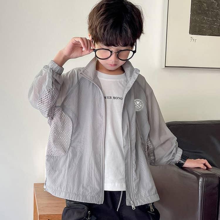 パーカー UVカットパーカー 日焼け止め 冷感 涼しい フードなし 子供 男の子 ジップアップ キッズ 紫外線対策 ラッシュガード 吸汗 速乾 冷房対 |  | 05