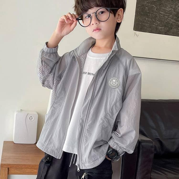 パーカー UVカットパーカー 日焼け止め 冷感 涼しい フードなし 子供 男の子 ジップアップ キッズ 紫外線対策 ラッシュガード 吸汗 速乾 冷房対 |  | 06