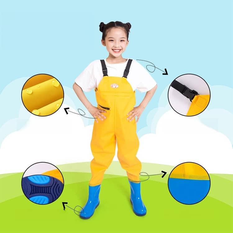 ウェーダー 防水 キッズ キッズ 子供用 下水パンツ 胴付長靴 プレイウェア 幼児 海遊び 漁業用 川遊び 砂遊び 潮干狩り 釣り 田んぼ作業 幼稚園 |  | 11