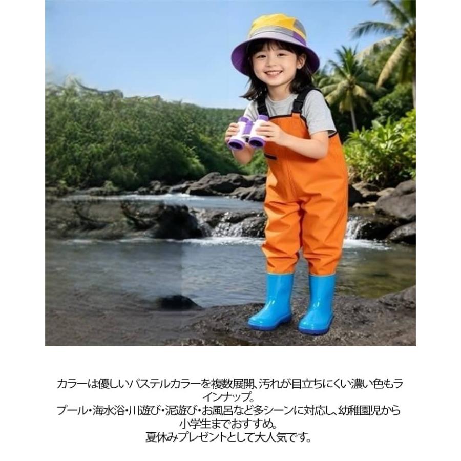 ウェーダー 砂遊び プレイウェア 幼稚園 子供用 防水 下水パンツ 連体オーバーオール 釣り 海遊び 幼児 川遊び 胴付長靴 キッズ 漁業用 田んぼ作 |  | 14