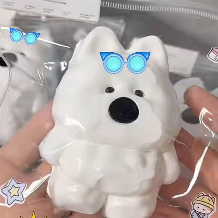 2個セット  スクイーズ 大福 肉球 ネコ ねこ 低反発 おもちゃ かわいい 握る ストレス解消 もちもち スクイーズ玩具 おしゃれ オシャレ 動物 |  | 02