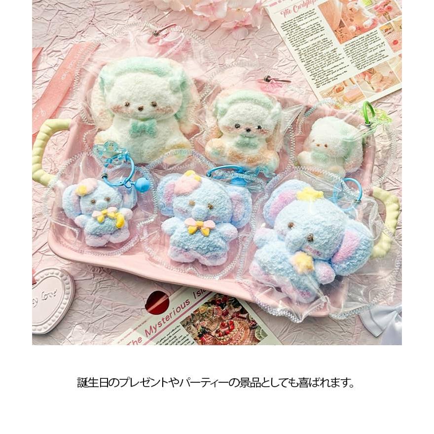 ふわとろスクイーズ どうぶつ キーホルダー  スクイーズ 動物 アニマル ふわふわ ぞう きつね うさぎ ねずみ  ペンギン 犬 袋のまま 柔らかい |  | 10