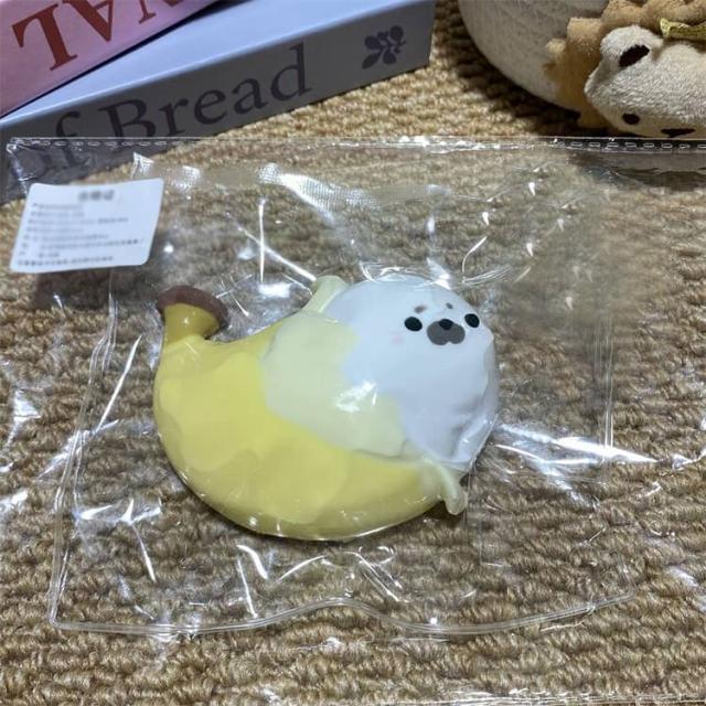 ふわとろスクイーズ どうぶつ 最新 スクイーズ  アザラシ 動物 アニマル ふわふわ クリーム 袋 ケース パウチ 袋のまま 柔らかい もちとろ 水感 |  | 01