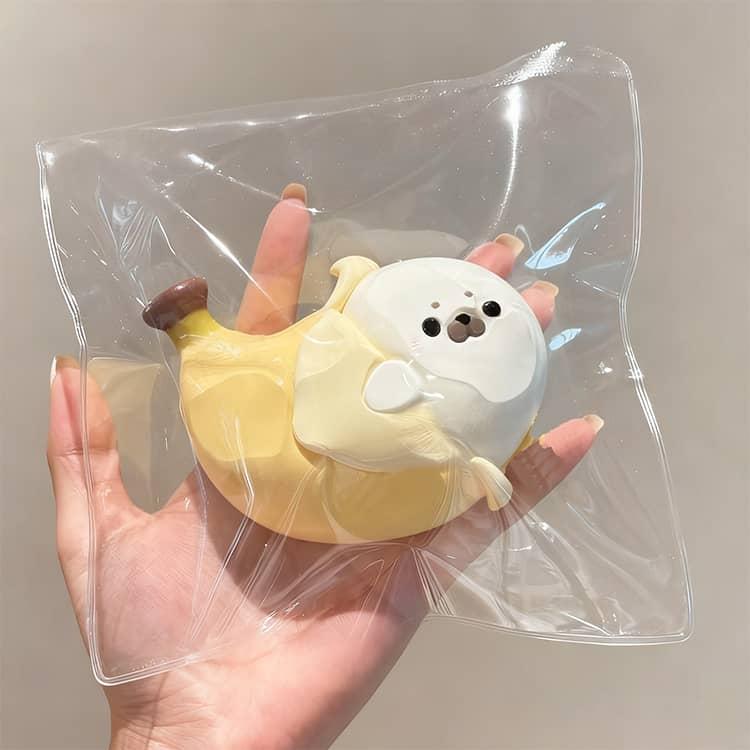 ふわとろスクイーズ どうぶつ 最新 スクイーズ  アザラシ 動物 アニマル ふわふわ クリーム 袋 ケース パウチ 袋のまま 柔らかい もちとろ 水感 |  | 02