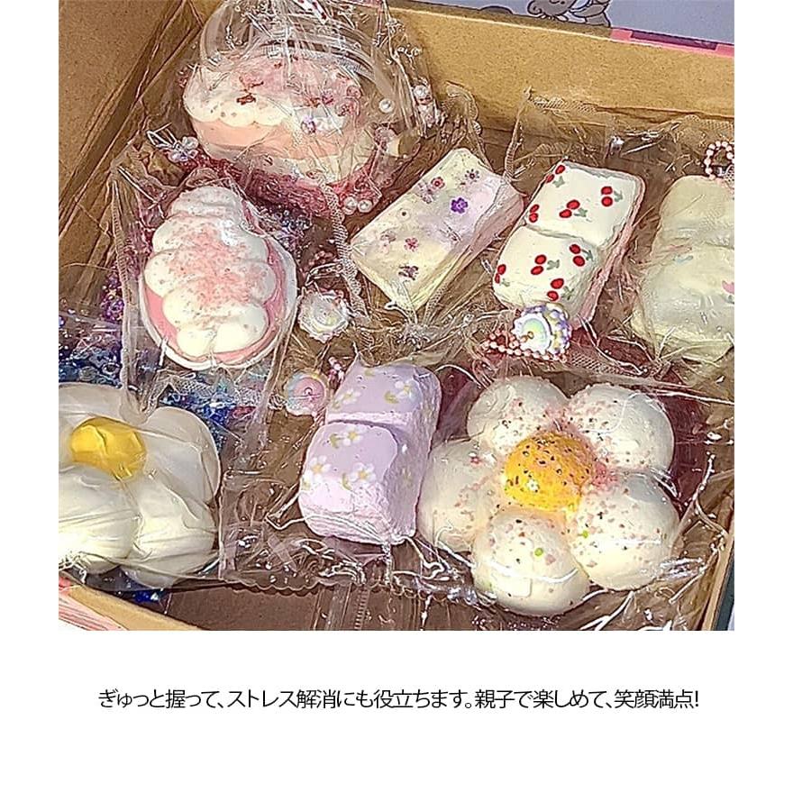 福袋 6点セット/7点セットスクイーズ  肉球 低反発 おもちゃ 大サイズ 中サイズ ぷにぷに もちもち かわいい パン ケーキ スイーツ 大福 そっ |  | 07