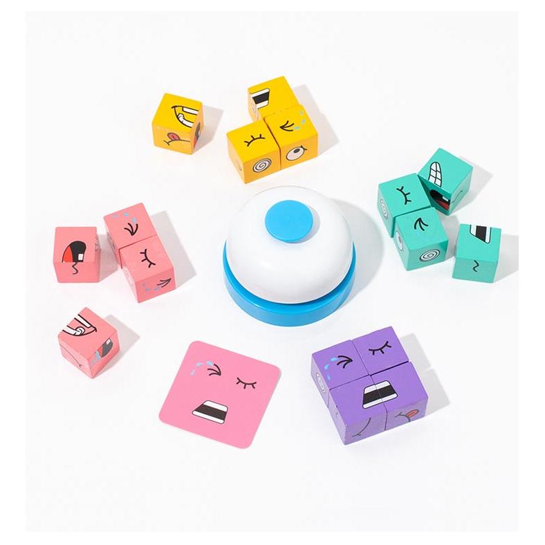 顔変化 ブロックゲーム 木製 フェイスチェンジ マジックキューブ 教育 パズル 知育おもちゃ フィジェットトイ ストレス解消 ミニボードゲーム 子供 |  | 12