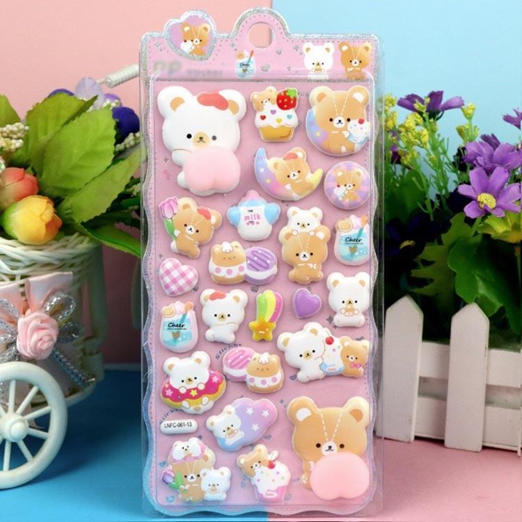 6枚セット おしりぷにぷにシール キャラクター 3D 立体シール 平成レトロ おしりシール もちもち かわいい ぷっくりシール 動物 ぷくぷくシール |  | 03