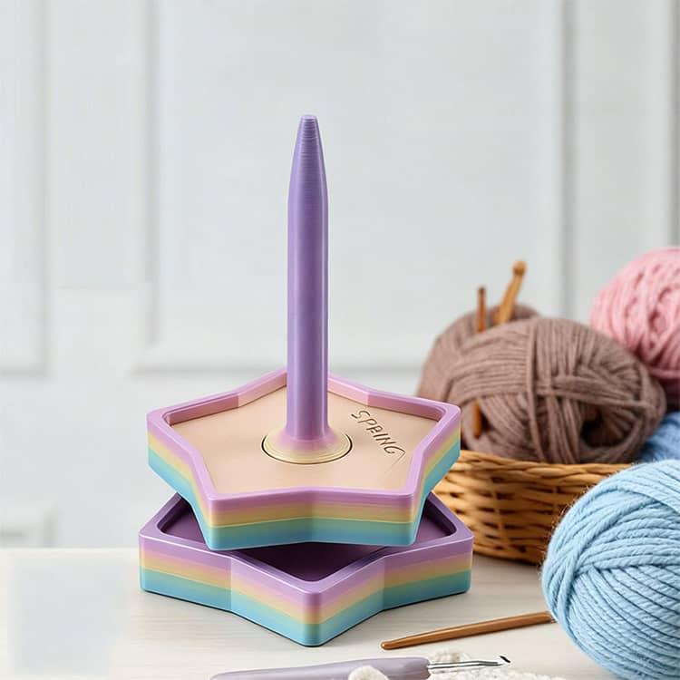 かわいい 星 の ヤーンホルダー セット 毛糸ホルダー 毛糸 スタンド ヤーンローリングホルダー コーン巻き 毛糸 おもちゃ キーホルダー インテリア |  | 01