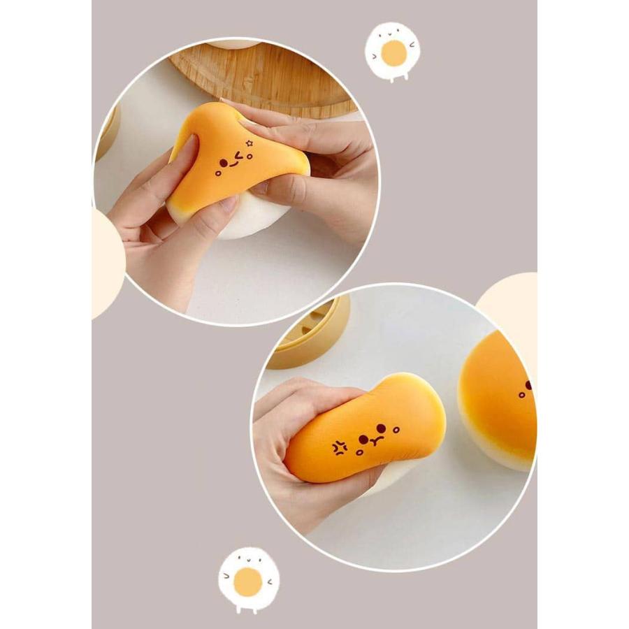 スクイーズ  低反発 大福 パン ぷにぷに ふわふわ おもちゃ 肉球感触 プッシュ キット 神ふわ ままごと サプライズ ストレス解消 もちもち おし |  | 09