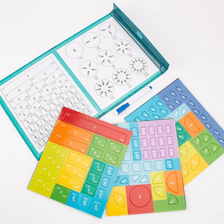 分数学習 知育おもちゃ 数学 算数教具 小学生 知育玩具 分数 幼児 ギフト 子ども プレゼント 恐竜 オモチャ 誕生日 女の子 男の子 分数パズル |  | 04