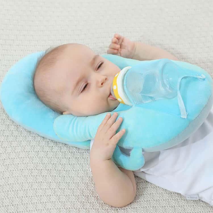 赤ちゃん セルフミルク 授乳 クッション 哺乳瓶ホルダー 飲み枕 セルフミルクッション ハンズフリー へたらない 寝かせ 枕 マタニティ ピロー 授乳 |  | 16