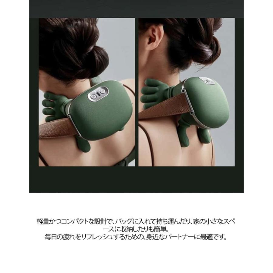 ネックマッサージャー マッサージ器 もみほぐし ヒーター コードレス ネックケア 首 肩 健康グッズ 充電式 肩首カーブフィット 人手型 マッサージ |  | 10