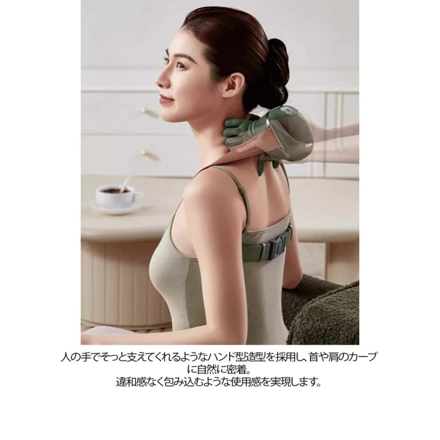 ネックマッサージャー マッサージ器 もみほぐし ヒーター コードレス ネックケア 首 肩 健康グッズ 充電式 肩首カーブフィット 人手型 マッサージ |  | 08