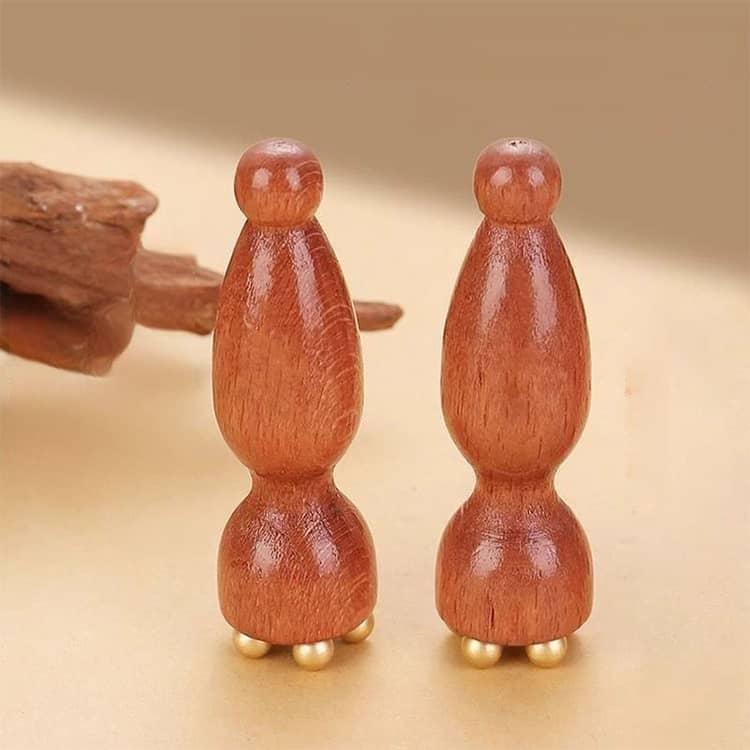 2個セット 美顔器 目元ケア フェイスケア ツボ押し 経絡 ひょうたん型 蓮の実型 天然素材 なめらか 多機能美容棒 高級感 スキンケア むくみケア |  | 10