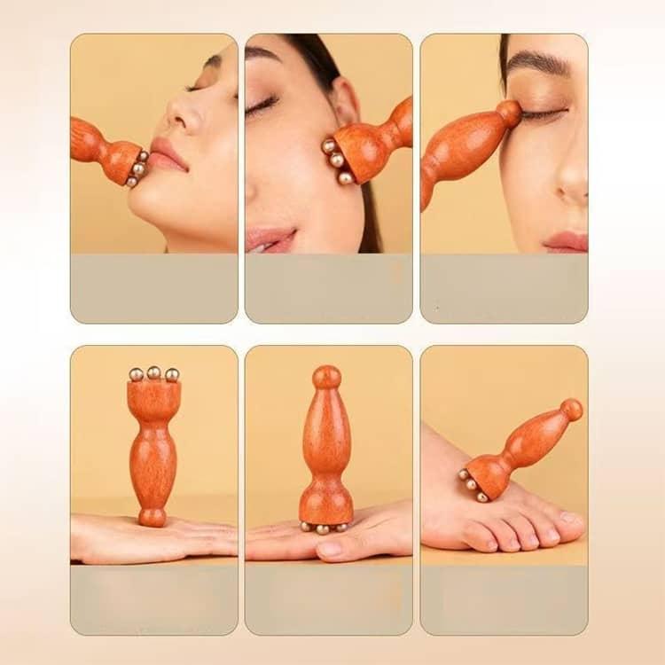 2個セット 美顔器 目元ケア フェイスケア ツボ押し 経絡 ひょうたん型 蓮の実型 天然素材 なめらか 多機能美容棒 高級感 スキンケア むくみケア |  | 03