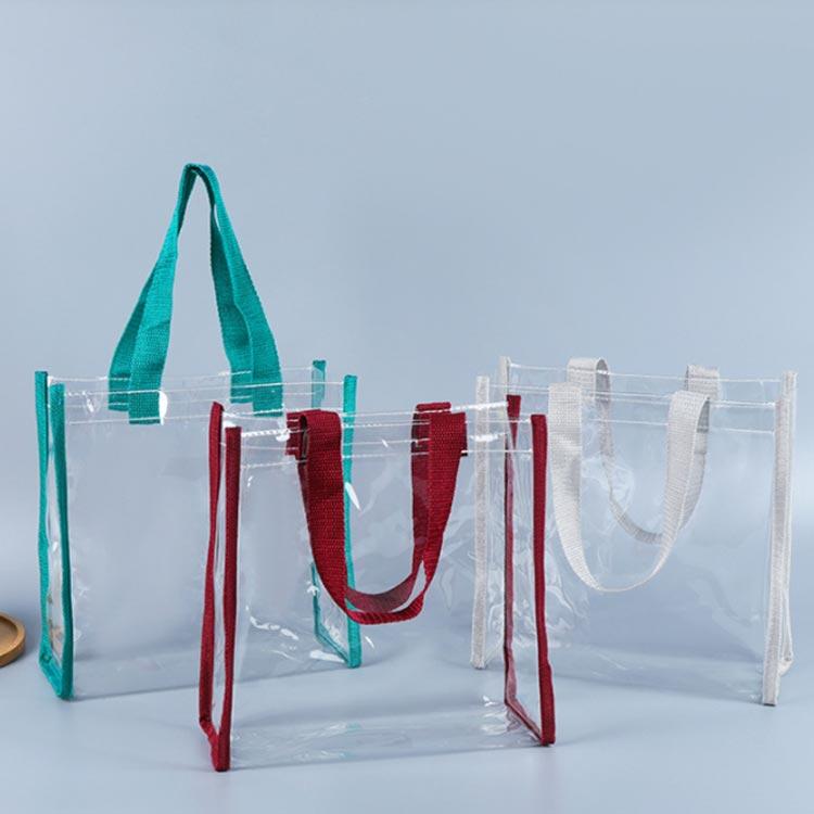 クリアバッグ ビニールバッグ 透明バッグ PVC トートバッグ 中見せ 防水 防塵 イベント クリア 保存 シンプル ギフトバッグ サイズ選べる エコ |  | 01
