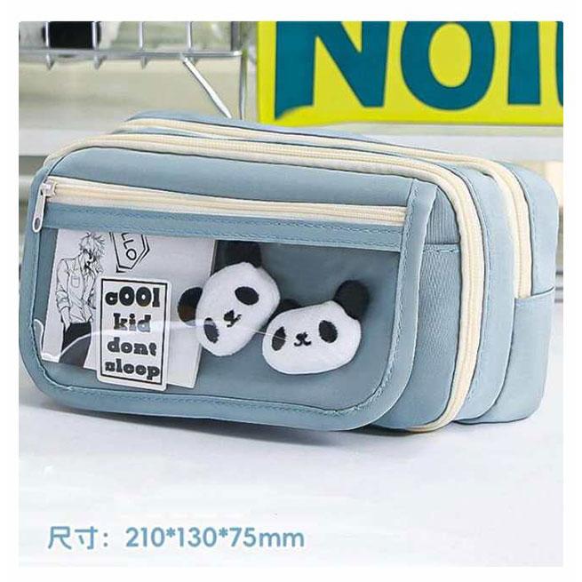 100本ペン収納可の大容量!ペンケース 単品 筆箱 ふで箱 可愛い おしゃれ 韓国風 クリア 見える 高校生 中学生 多機能 ペンホルダー シンプル |  | 15