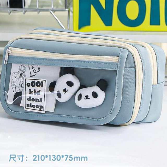 100本ペン収納可の大容量!ペンケース 単品 筆箱 ふで箱 可愛い おしゃれ 韓国風 クリア 見える 高校生 中学生 多機能 ペンホルダー シンプル |  | 02