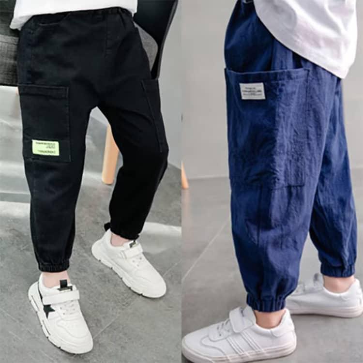 ロングパンツ キッズ 長ズボン ストレッチ ロングパンツ ジュニア 子供服 ボトムス パンツ ストレッチパンツ 男の子 女の子 子供服 薄手 虫除け |  | 02