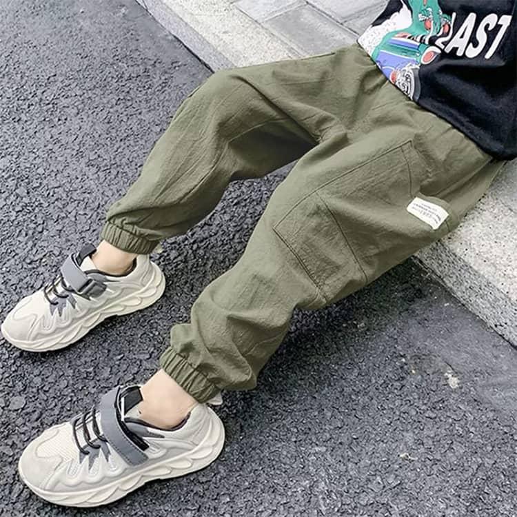 ロングパンツ キッズ 長ズボン ストレッチ ロングパンツ ジュニア 子供服 ボトムス パンツ ストレッチパンツ 男の子 女の子 子供服 薄手 虫除け |  | 03