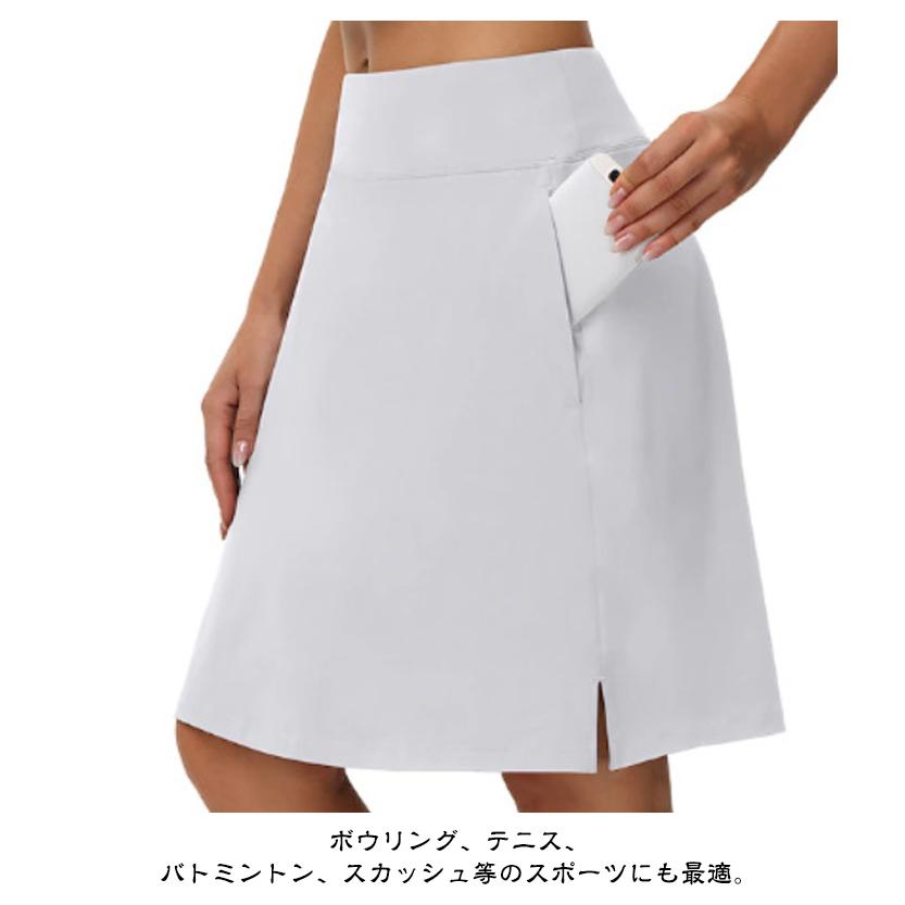ゴルフスカート インナー付き 膝丈 テニスウェア ゴルフ スカート 丈長め レディース 膝 丈 テニススカート ゴルフウェア 春 夏 秋 吸汗 速乾 |  | 13