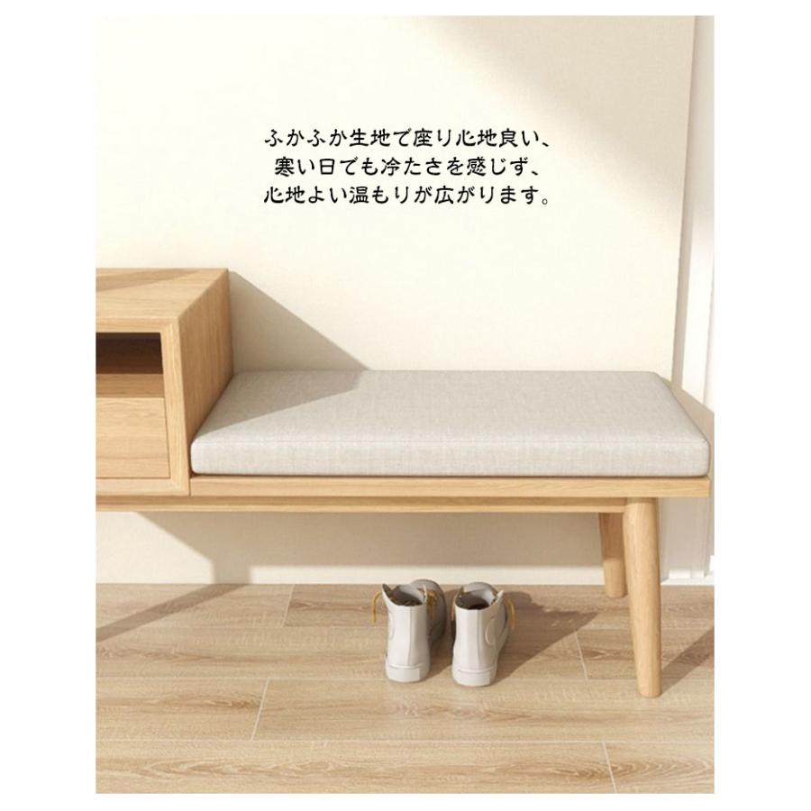 ロングクッション 11サイズ 玄関ベンチ 長座布団 厚手5cm ベンチシートクッション 座布団 長椅子クッション ベンチ用座布団 お尻痛くない ベンチ |  | 12