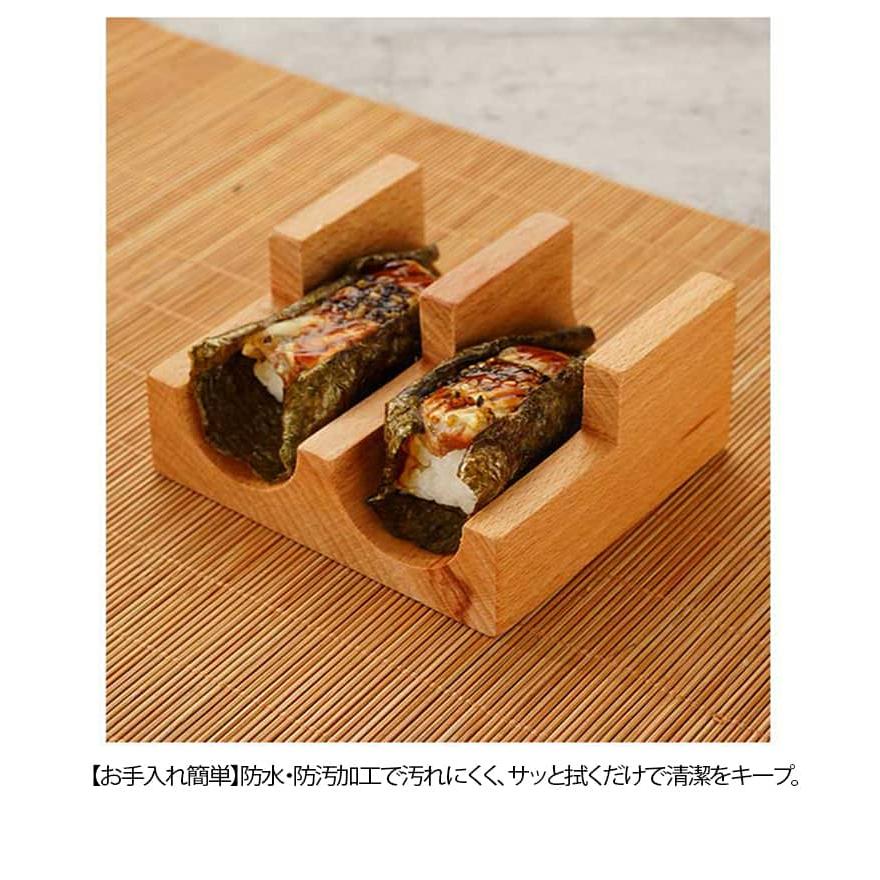 手巻き寿司 寿司型 木製 寿司ホルダー 刺身皿 おしゃれ 寿司プレート 寿司サービングトレイ ウニ 手持ちスタンド 皿 ディスプレイ 創作食器 寿司ト |  | 07