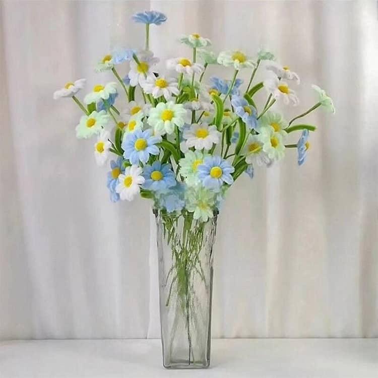 モールフラワー 手作りキット 菊 45本 ひなぎく 花束 モールアート 手芸 工作 セット 子供 小学生 初心者 簡単 造花 手芸用 カラーモール 材 |  | 12