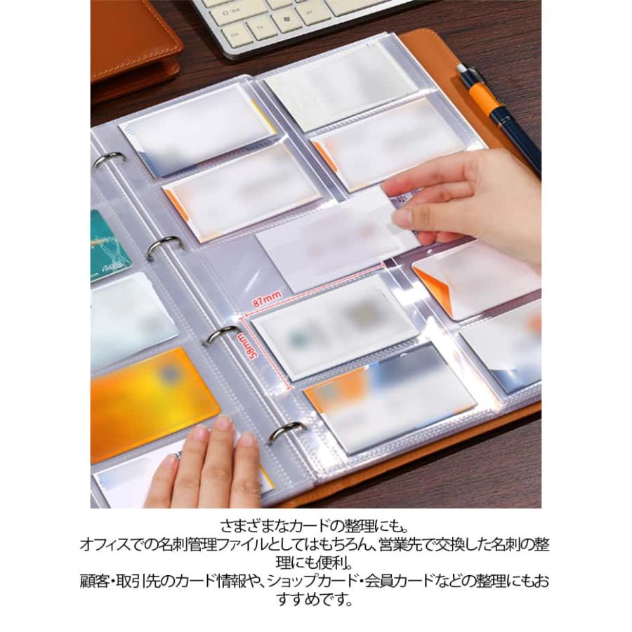 名刺入れ 600枚収納 1000枚収納 大容量 名刺ホルダー A4 カードファイル 名刺ファイル PUレザー 通帳ケース メンズ レディース カード入 |  | 07