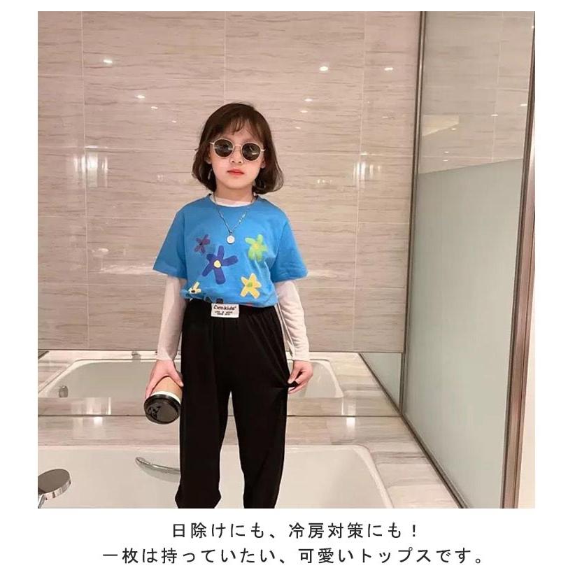 キッズ 接触冷感 長袖 Tシャツ ラッシュガード 子供服 シアートップス UVカット プルオーバー 接触冷感 子供 夏 サマー メッシュトップス 軽量 |  | 10