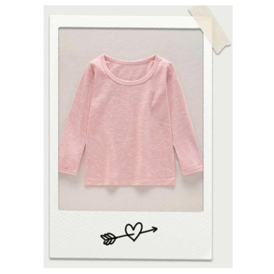 2枚セット インナーシャツ キッズ 子供 長袖 Tシャツ 肌着 綿 コットン ロンT ジュニア 女の子 男の子 中学生 小学生 無地 ボーダー柄 通園 |  | 15