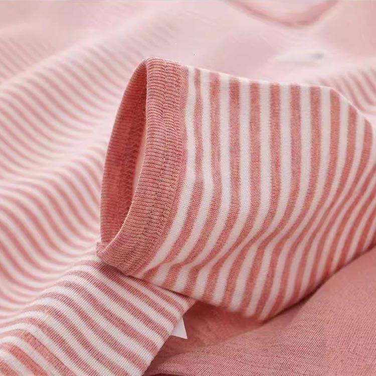2枚セット インナーシャツ キッズ 子供 長袖 Tシャツ 肌着 綿 コットン ロンT ジュニア 女の子 男の子 中学生 小学生 無地 ボーダー柄 通園 |  | 04