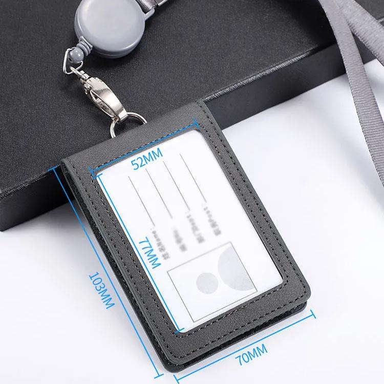 パスケース リール付き 伸縮 定期入れ IDカードホルダー ICカード ネックストラップ 薄型 ２枚切替可能 両面パスケース レディース メンズ シン |  | 03