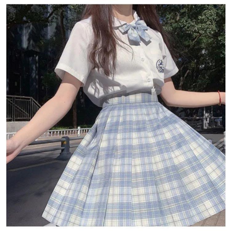 制服 スカート チェック柄 スクールスカート 学生制服　43cm レディース 高校生 中学生 通学 入学 女子高生 プリーツスカート 学生服 オールシ |  | 14