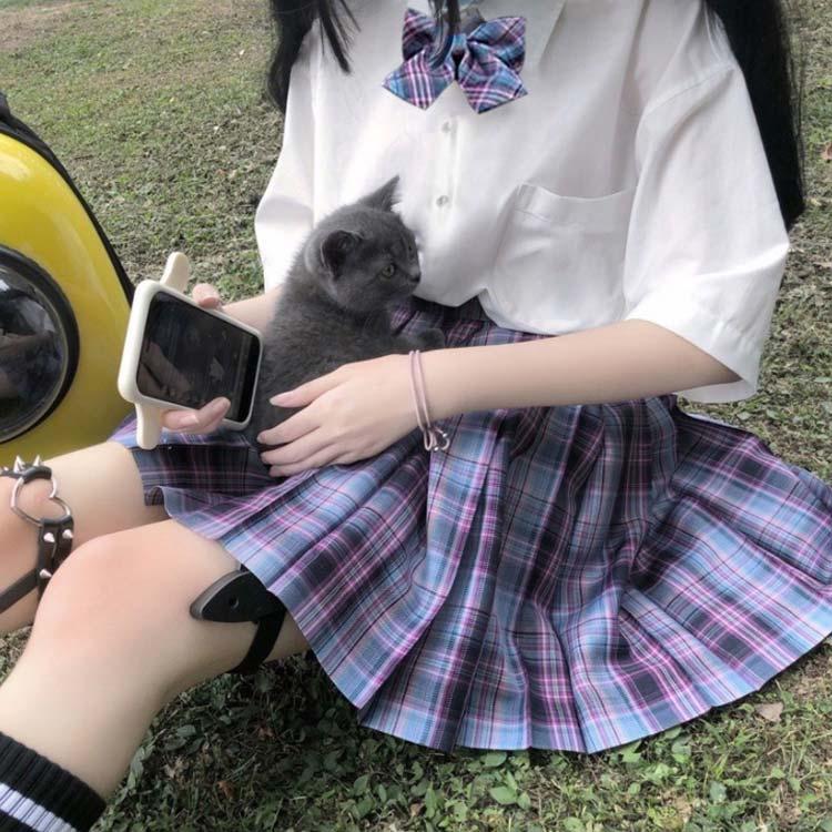 制服 スカート チェック柄 スクールスカート 学生制服　43cm レディース 高校生 中学生 通学 入学 女子高生 プリーツスカート 学生服 オールシ |  | 03