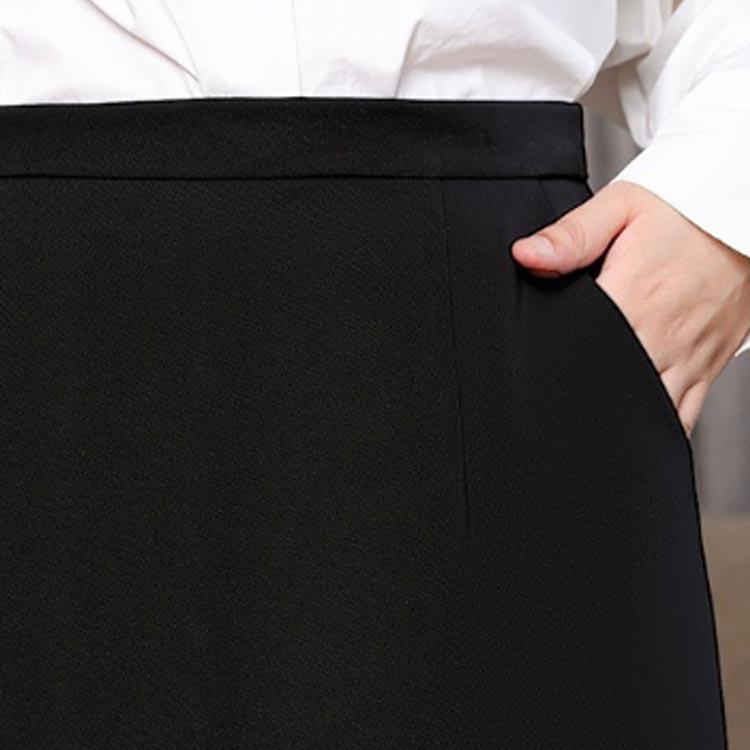 事務服 スカート Aラインスカート 膝上丈 ポケットあり ウェストゴム 制服 ボトム 洗える 企業 ユニフォーム 事務員 受付 オフィス ビジネス 通 |  | 03