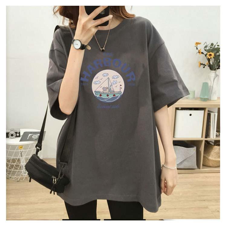 授乳服 マタニティ Tシャツ 半袖 授乳 チュニック 授乳口付き ビッグTシャツ マタニティトップス カットソー 母親 服装 妊娠 出産 産前 産後 |  | 15