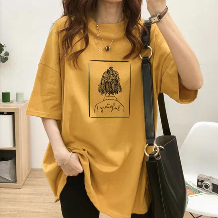 授乳服 マタニティ Tシャツ 半袖 授乳 チュニック 授乳口付き ビッグTシャツ マタニティトップス カットソー 母親 服装 妊娠 出産 産前 産後 |  | 02