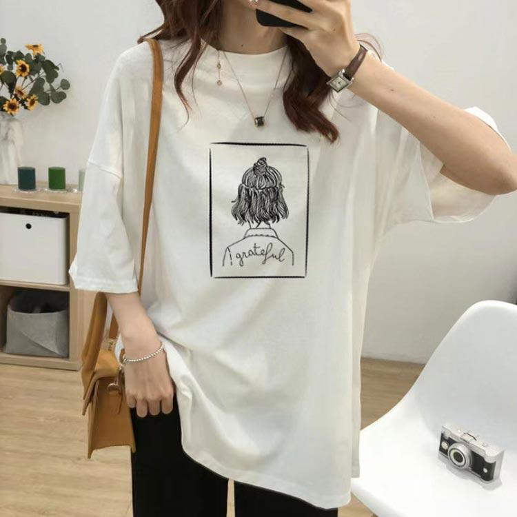 授乳服 マタニティ Tシャツ 半袖 授乳 チュニック 授乳口付き ビッグTシャツ マタニティトップス カットソー 母親 服装 妊娠 出産 産前 産後 |  | 03