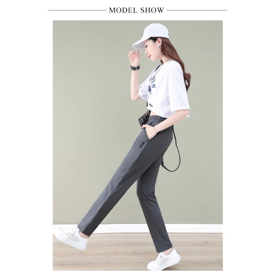 ロングパンツ スポーツウェア 薄手 ストレート レディース ウエストゴム ボトムス スウェット トレーニング フィットネス 夏物 作業服 アウトドア |  | 07