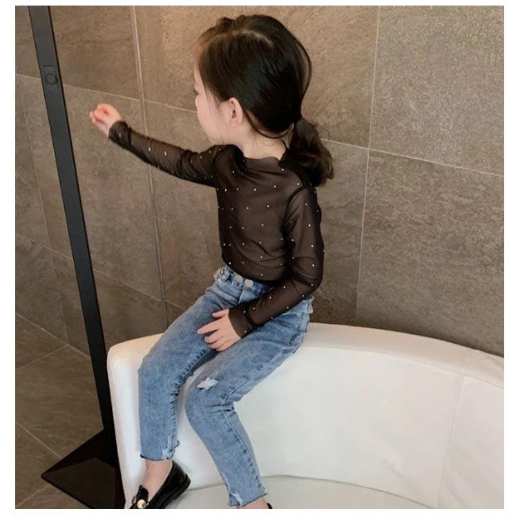 シャツ キッズ服 シアートップス 女の子 シースルー インナー 花柄 レース付き 日焼け対策 子供服 ラッシュガード ハイネック 薄手 長袖 子供服 |  | 11