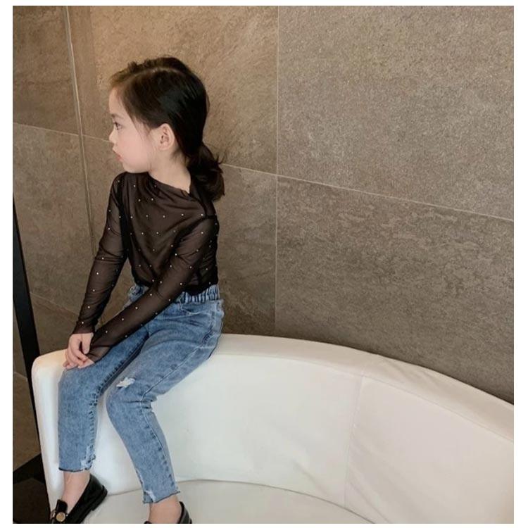 シャツ キッズ服 シアートップス 女の子 シースルー インナー 花柄 レース付き 日焼け対策 子供服 ラッシュガード ハイネック 薄手 長袖 子供服 |  | 12