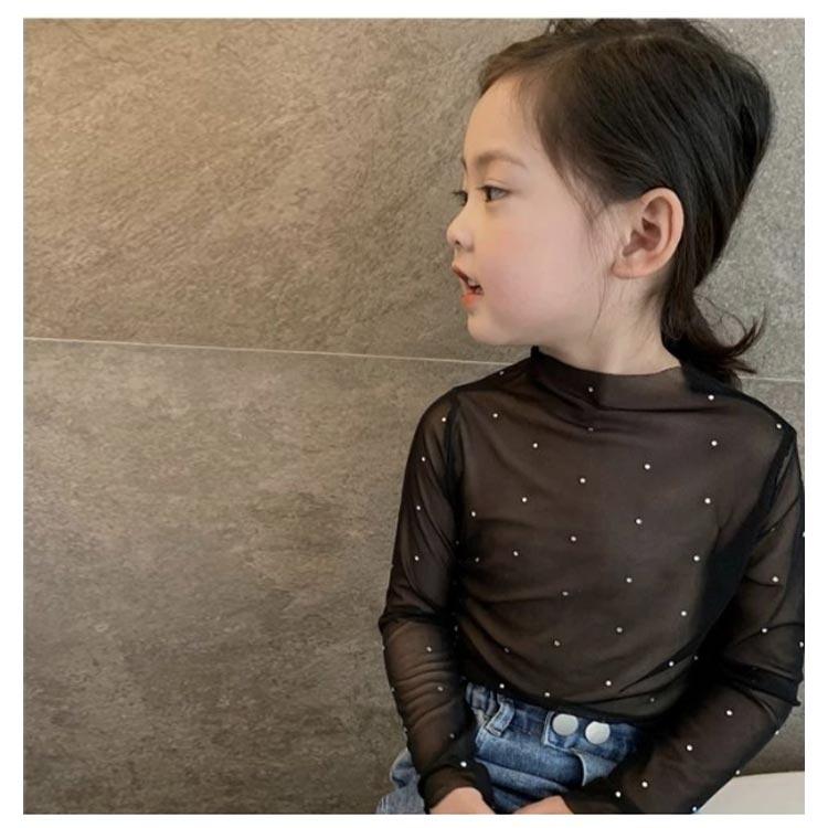 シャツ キッズ服 シアートップス 女の子 シースルー インナー 花柄 レース付き 日焼け対策 子供服 ラッシュガード ハイネック 薄手 長袖 子供服 |  | 14