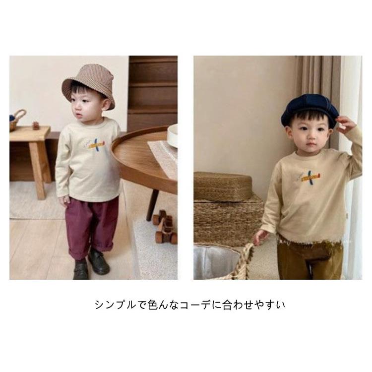 2枚セット ベビー Tシャツ プリント 長袖tシャツ 子供服 キッズ 赤ちゃん 男の子 女の子 綿 ロンT トップス カットソー 66 70 80 9 |  | 14