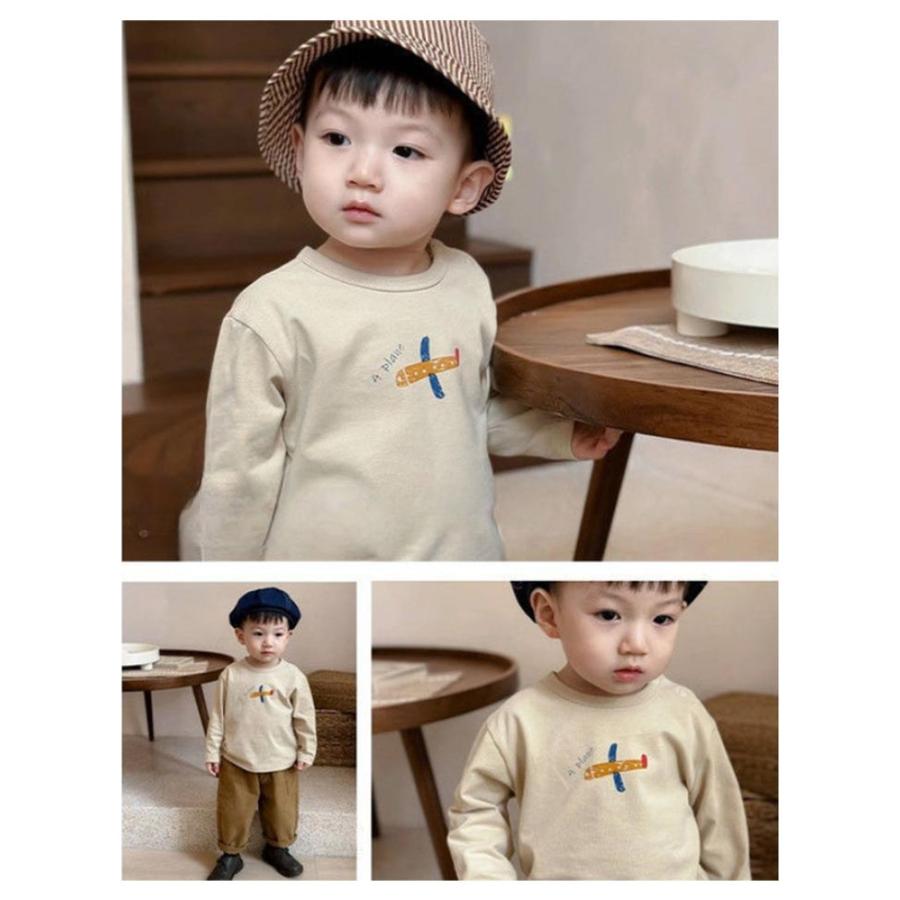 2枚セット ベビー Tシャツ プリント 長袖tシャツ 子供服 キッズ 赤ちゃん 男の子 女の子 綿 ロンT トップス カットソー 66 70 80 9 |  | 15